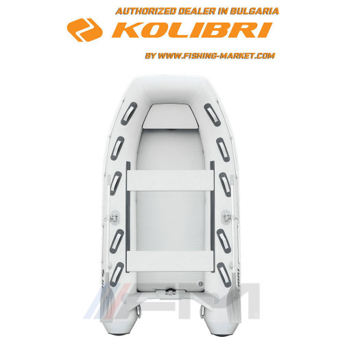 KOLIBRI - Надуваема моторна лодка с надуваем кил KM-330 DXL Explorer Airdeck - светло сива